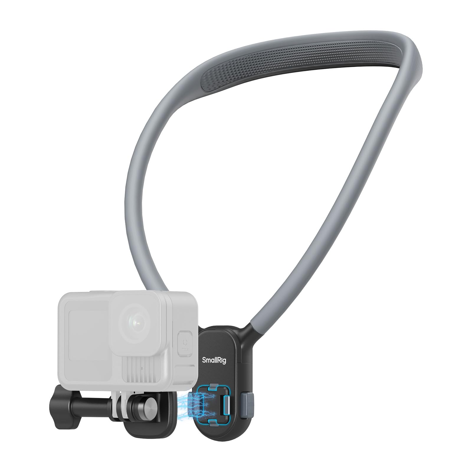 Photo 1 of SMALLRIG Magnetic Neck Mount for Action Camera, Quick Release One-Click Button & Ergonomic Design, for GoPro Hero 12/11/10/9, for DJI Action 4/5, for Insta360 Ace Pro 2-5126