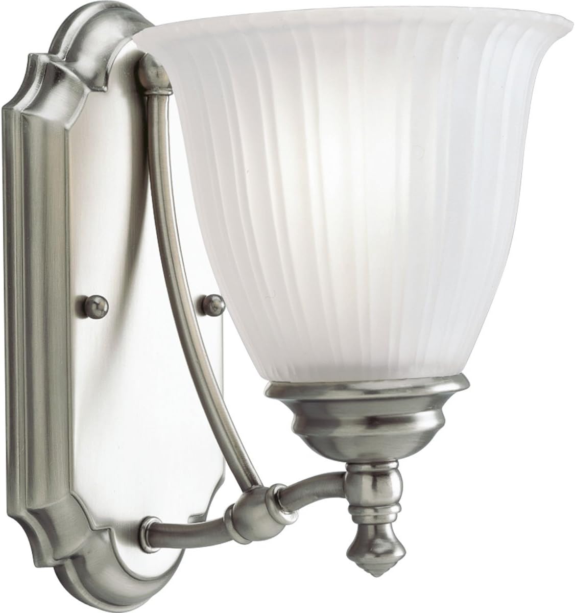 Best Progress Lighting- Renovations 1-Light Antique Nickel Vanity Fixture