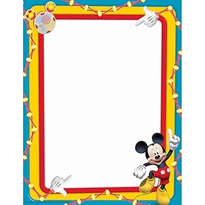 Eureka Mickey Mouse Clubhouse Primary Colors Computer Paper