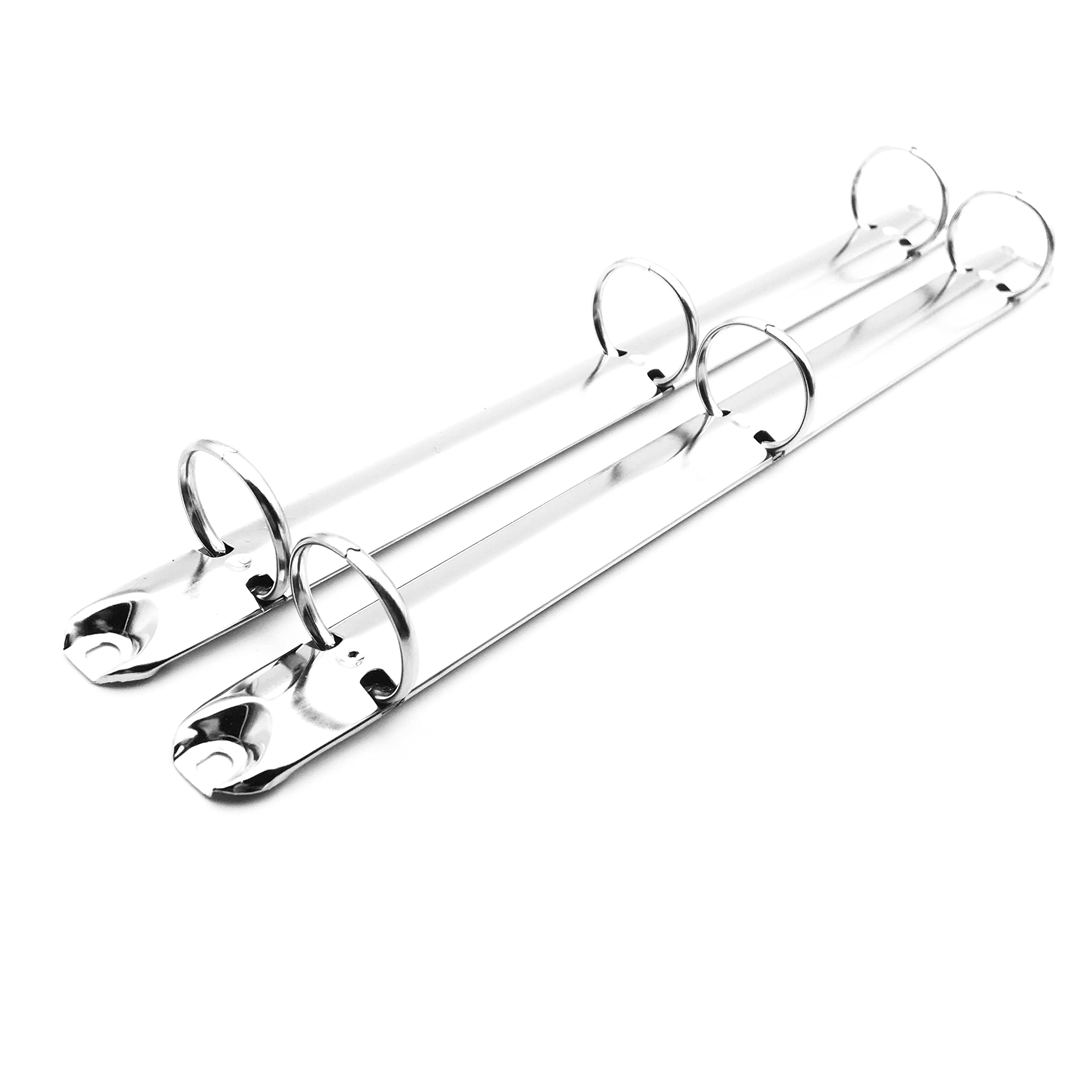 Photo 1 of Shuokecrafts 2Pcs Metal Standard Letter Size Notebook 3-Ring Binder Mechanism Replacement Kit?3 O Rings,Loose Leaf Binding Spines Combs for Personal Organizers Planners (Silver)