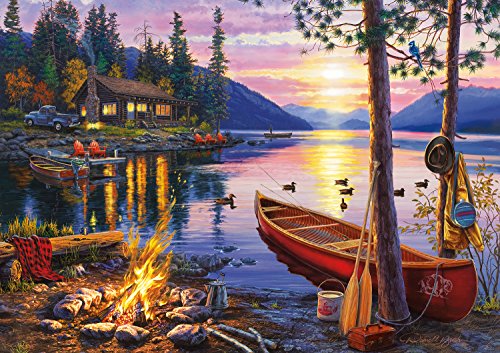 Buffalo Games - Darrell Bush - Canoe Lake - 300 Large Piece Jigsaw Puzzle