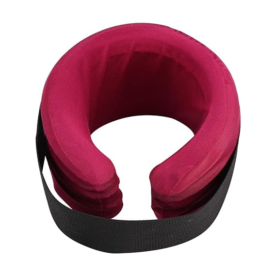 Qkiss wsparcie szyi kołnierza szyjnego, nadmuchiwany masażer ...