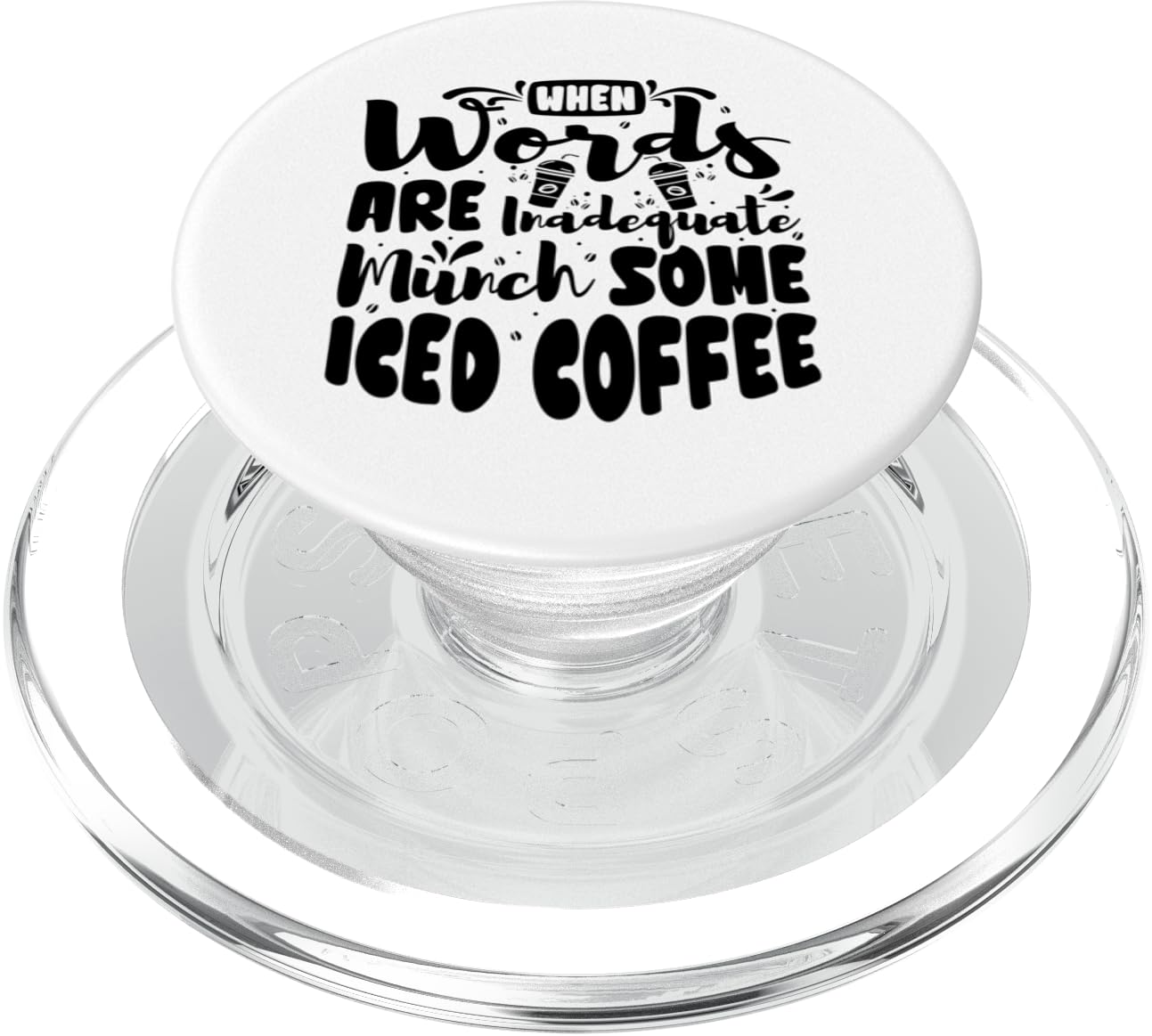When words are inadequate munch some Iced Coffee PopSockets PopGrip for MagSafe