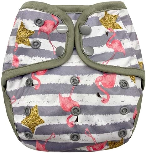 Amazon Co Jp おむつカバー 赤ちゃん 布おむつ ベビー オムツカバー パンツ 新生児 0 2歳 外ベルト マジックテープ サイズ調整可能 出産祝い 通気性 防水加工 2枚組 6 色 4 サイズ One Size ホーム キッチン