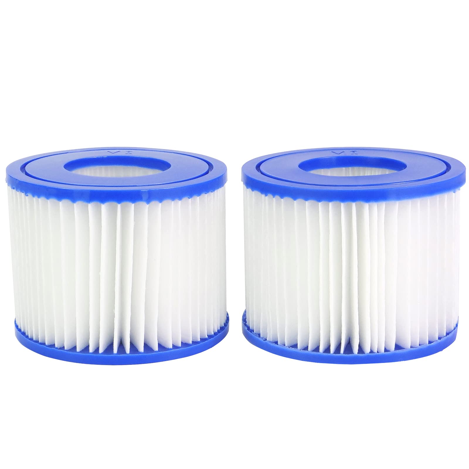Mallez Hot Tub Filter, Replacement Filter Cartridge for Bestway Filter Size VI, for All Lay-Z-Spa Models - Paris Miami Vegas Monaco Palm Spring Cancun Helsinki etc.