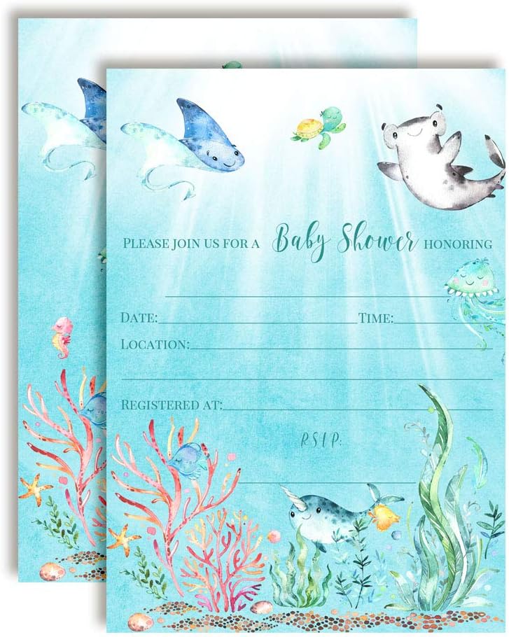 underwater baby shower theme