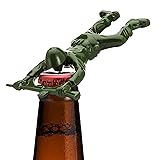 Green Army Man Bottle Opener - Unique Funny Bottle Opener Bartender Compatible As Coke Bottle Opener - Metal Bottle Opener Ma