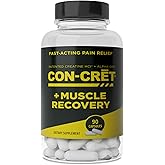 CON-CRET ProMera Sports Muscle Recovery, Concentrated Creatine and Alpha-GEE®, Supports Muscle Recovery, Reduces Soreness, Restores Muscle Health, 90 Capsules