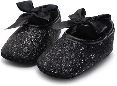 black and gold baby shoes