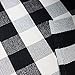MORECARE Buffalo Plaid Rug, Set of 2 Cotton Hand-Woven Durable Black and White Kitchen Rug Farmhouse Checkered Plaid Doormat Carpet for Bedroom Laundry Porch Bathroom, 18''x 28'' and 24'' x 51