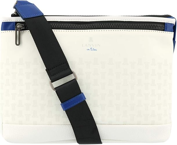 Amazon ランバンオンブルー ショルダーバッグ B5 メンズ Jlカジュアル 5122 Lanvin En Bleu 横型 31 ホワイト ショルダーバッグ