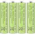 Cotchear 1.2V AAA Rechargeable Battery, AAA 700mAh Rechargeable Ni-MH Batteries 4 Pcs AAA Battery - Rechargeable Cycle Used More Than 500 Times (4 pcs)