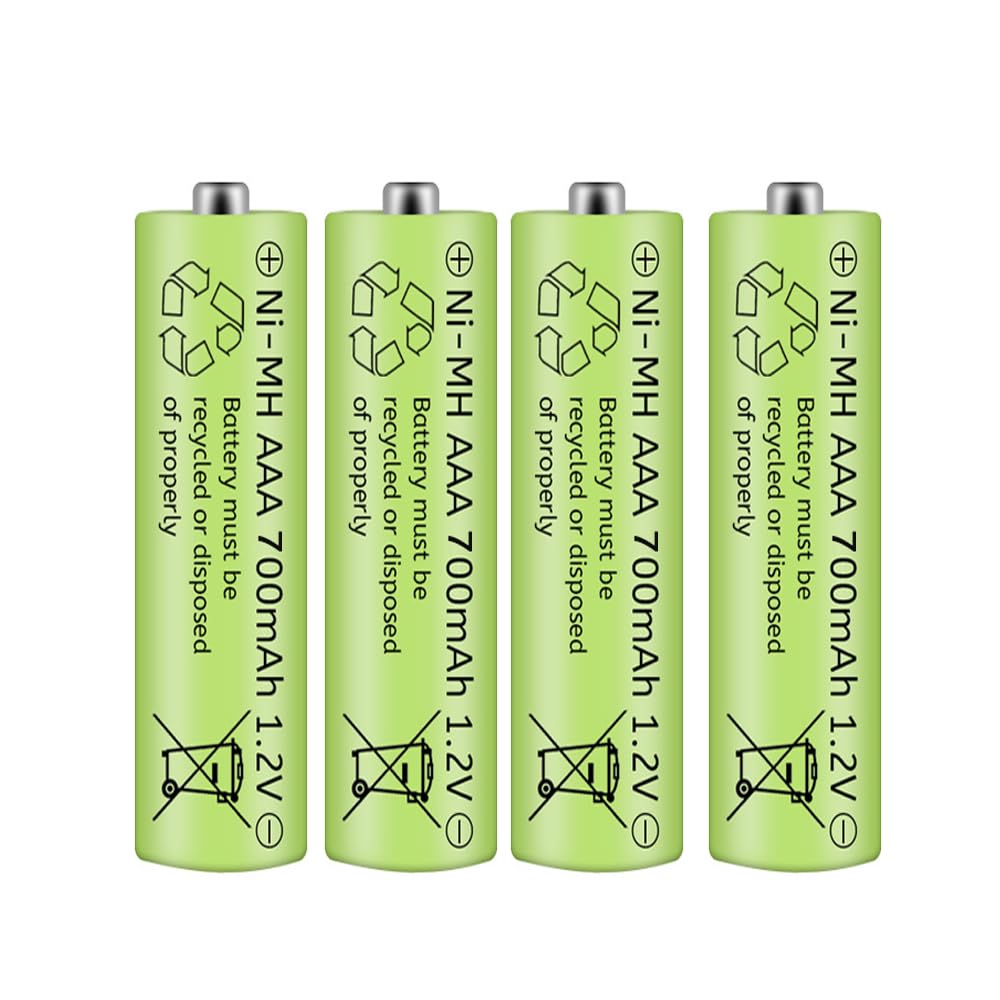Philips AAA 700mAh Ni-MH Akkus – Wiederaufladbar, 1,2 V – Ideal Für Schnurlose Telefone, Solarleuchten & Mehr