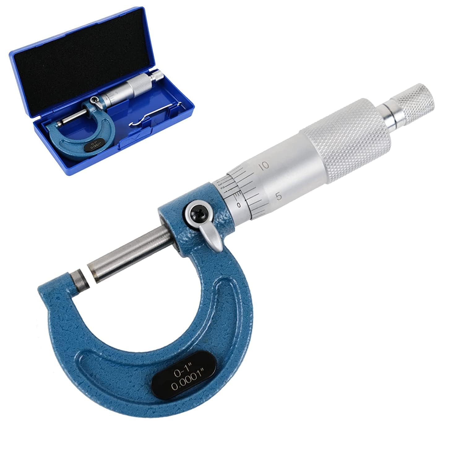 Photo 1 of HDLNKAK Outside Micrometer, 0-1" Machinist Micrometer, 0.0001" Graduation Micrometer Set, Alloy Precision Micrometer, Machinist Tool, Micrometer Standard with Case