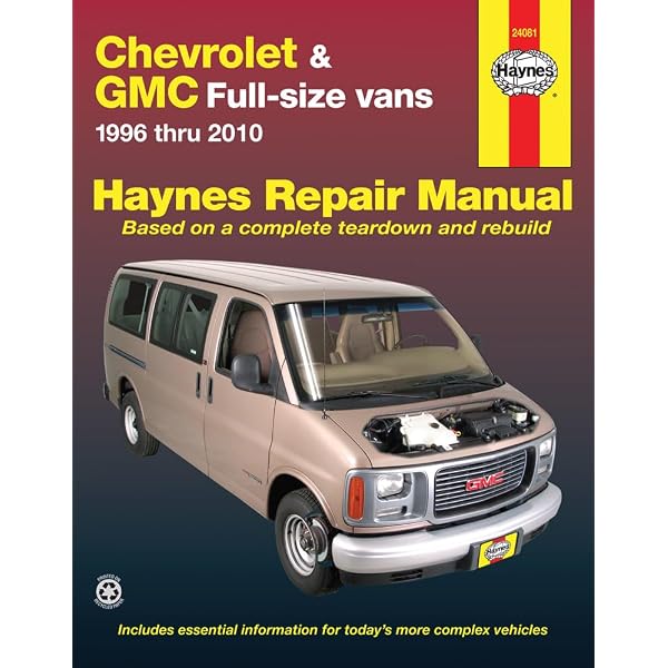 Repair Haynes Chevrolet & Manual Manuals GMC Full-Size Vans