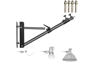Neewer Wall Mounting Boom Arm with Triangle Base for Photography Studio Video Strobe Light Monolight Softbox Umbrella Reflect