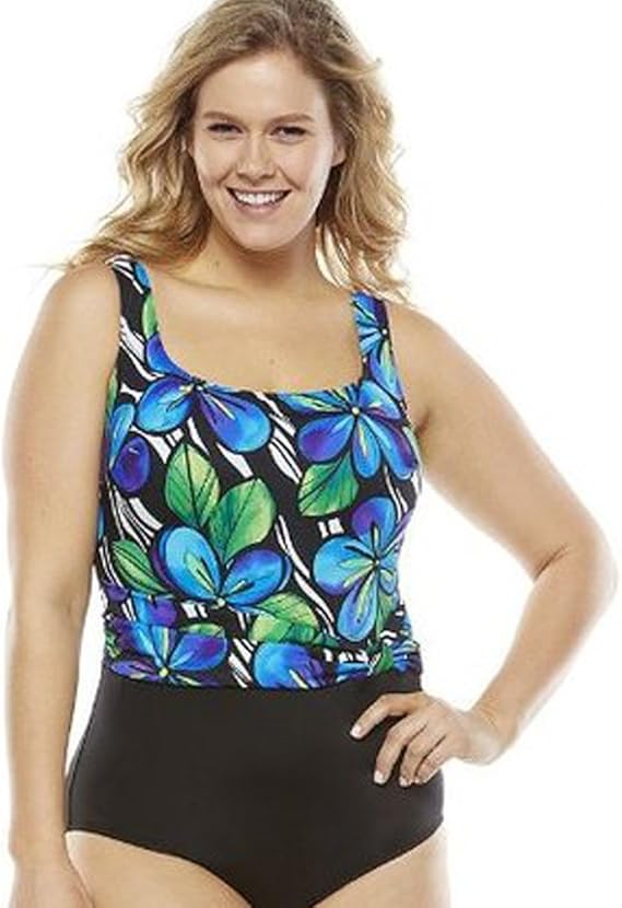 Great Lengths Long Torso Tummy Slimmer Floral OnePiece