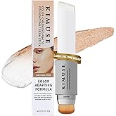 KIMUSE Color-Changing White Foundation Cream Stick, Long Lasting Color Changing Foundation, Medium to Full Coverage Stick Bas