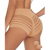 WOWENY Tummy Control Panties for Women Seamless Briefs Comfy Mesh Body Shaper Shapewear Sexy Underwear