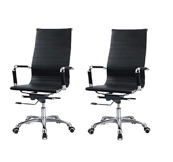 Office Chair Sunstar Ceilings Urban Ladder Venturi High Back Study-Office Computer Chair (Carbon Black)_Pack of 2
