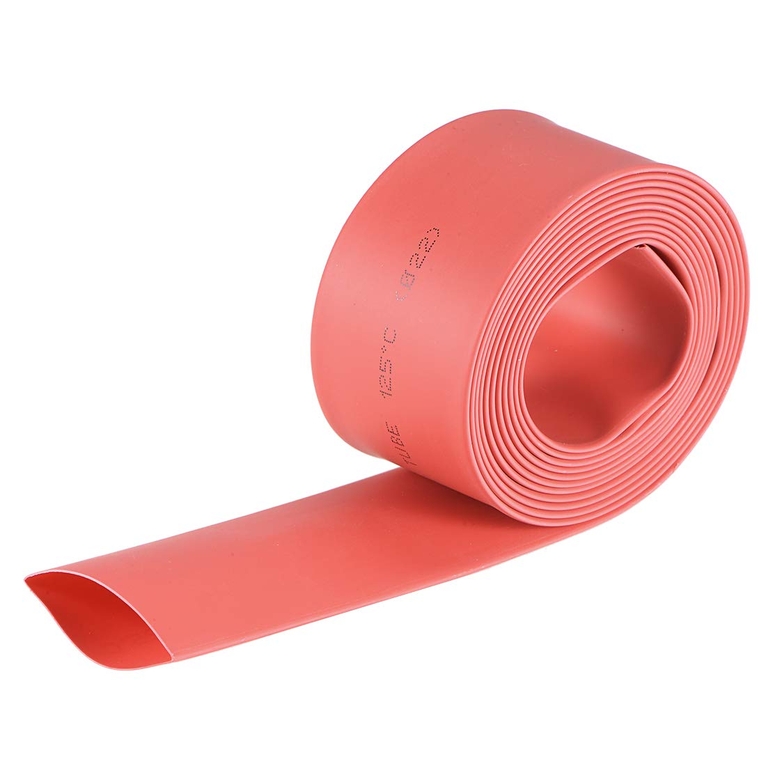 sourcing map Heat Shrink Tubing, 37mm Flat Width 2:1 rate Shrinkable Tube Cable Sleeve 2m - Red