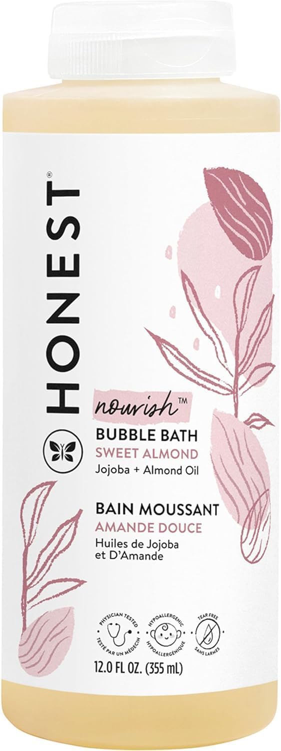 Honest Company Bubble Bath Sweet Almond 12 oz Gentle Nourishing for Kids Baby