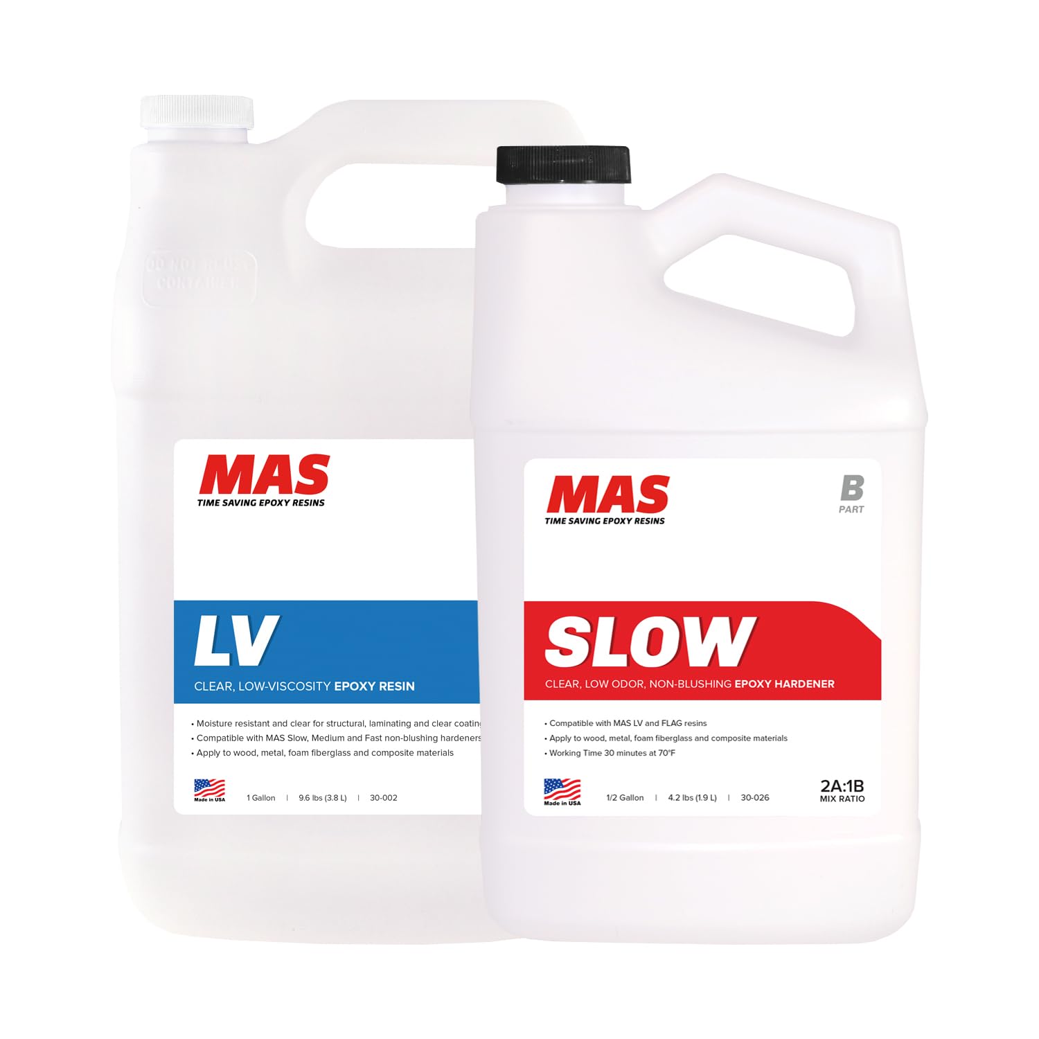 Marine Epoxy Resin Kit, 2:1 Premium High
