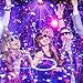 SOLMORE Disco Lights for Parties Sound Activated Strobe Light Disco Ball Dj Lights 7Colors Disco Party Lights Show for Parties Wedding DJ Karaoke Outdoor Gift with Remote