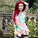 iHeartRaves Rainbow Tie Dye Zip-up One Piece Bodysuit (X-Large)