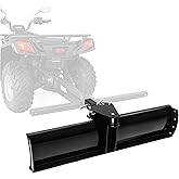 ECOTRIC 3-Point 48" Scrape Blade Implement 2 Inch Receiver ATV UTV Lawn | Garden Tractors w/5 Adjustable Angles Rear Tow Grading Blade Attachment