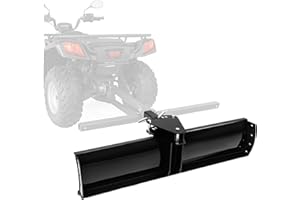 ECOTRIC 3-Point 48" Scrape Blade Implement 2 Inch Receiver ATV UTV Lawn Garden Tractors w/5 Adjustable Angles Rear Tow Grading Blade Attachment