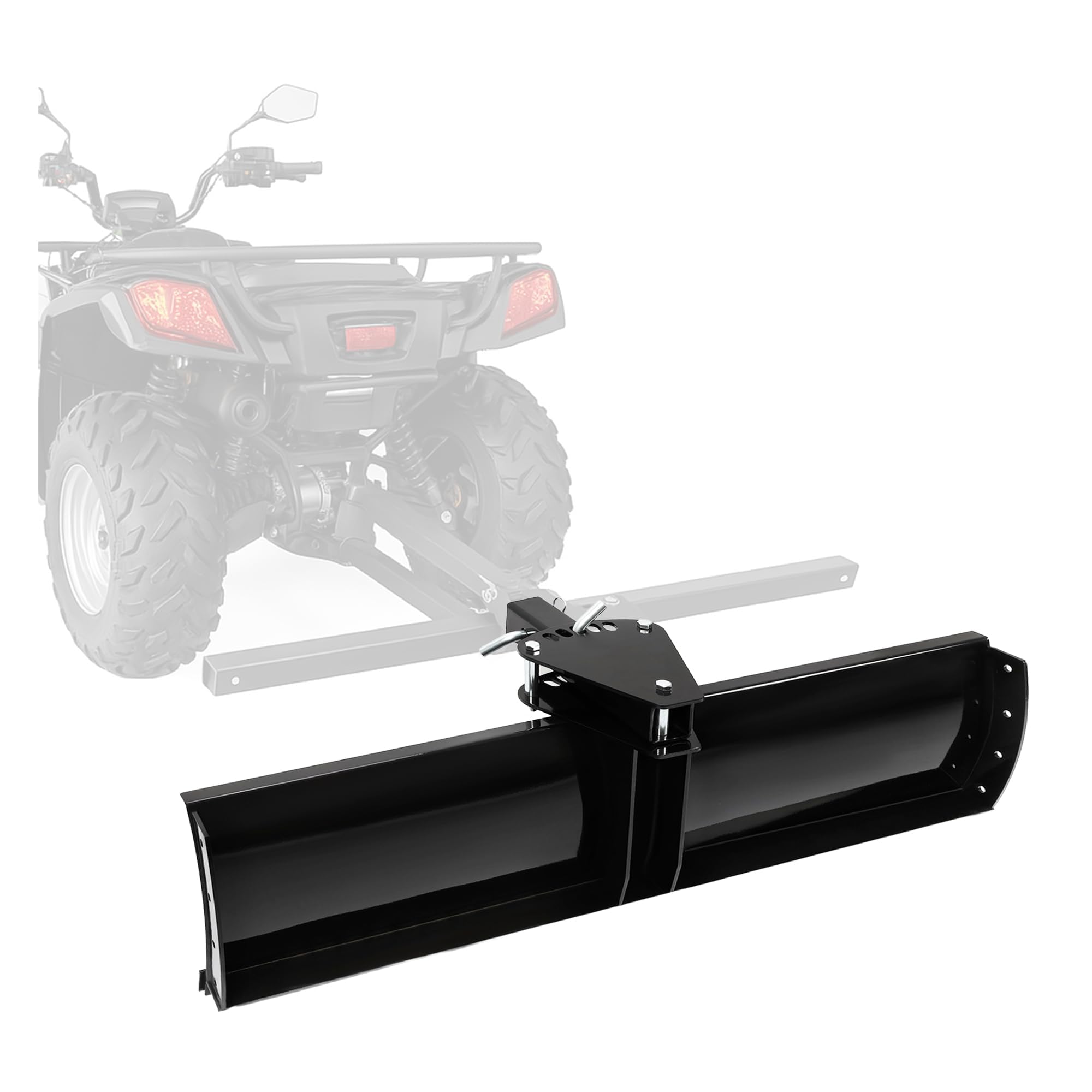 Photo 1 of ECOTRIC 3-Point 48" Scrape Blade Implement 2 Inch Receiver ATV UTV Lawn Garden Tractors w/5 Adjustable Angles Rear Tow Grading Blade Attachment