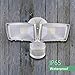GLORIOUS-LITE 28W Motion Sensor Light Outdoor, 3000LM LED Security Lights Motion Outdoor, IP65 Waterproof Motion Lights Outdoor, 5500K 2 Head Motion Flood Light for Yard, Patio