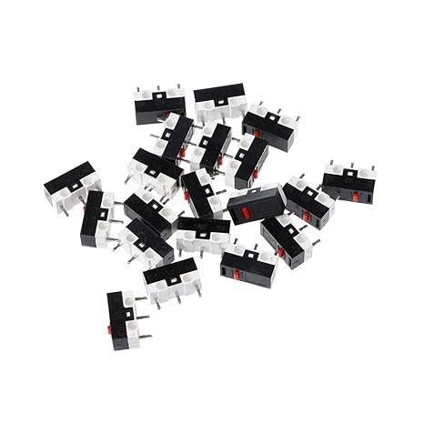 Forgun 100 Schaltfläche Maus Schalter 3 Pin Mikroschalter für Razer Logitech G700 Maus