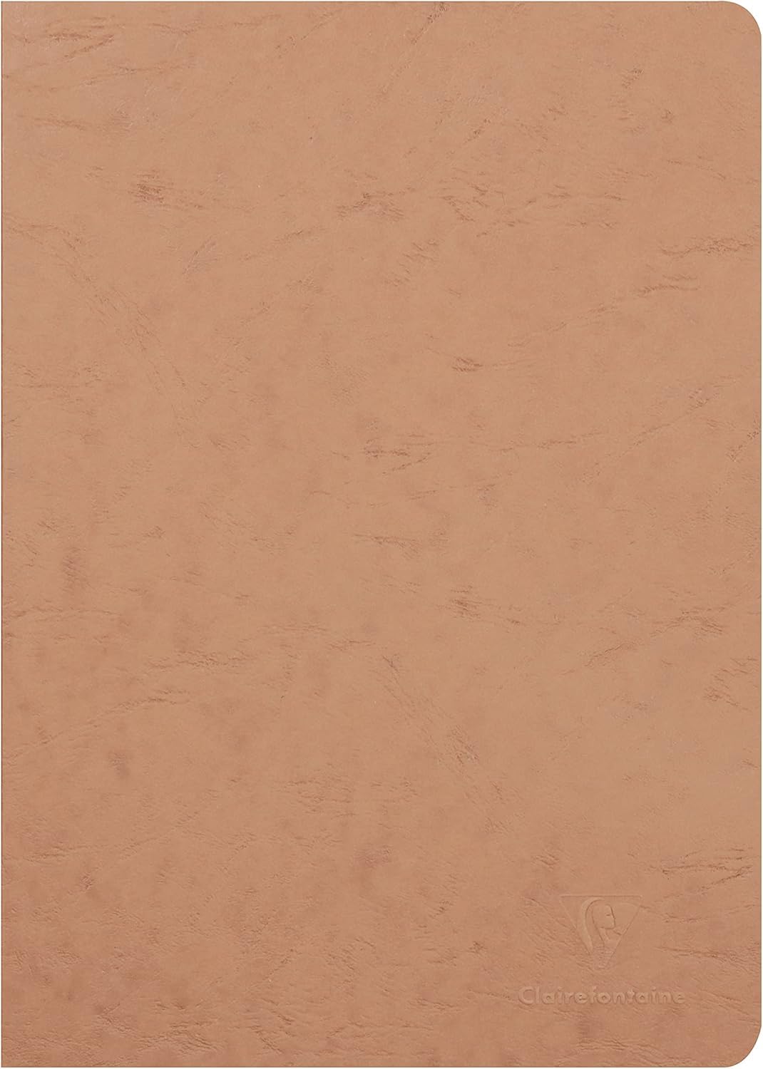 Clairefontaine 73306C Collection Age Bag A Stapled Notebook Tobacco - A4 21x29,7cm - 96 Lined Pages with Margin - White Paper 90g - Cover Glossy Grain Leather