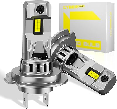 CYBERBEAM H7 LED Headlight Bulbs 90W 30000LM 6500K CANBUS Ready Pack of 2