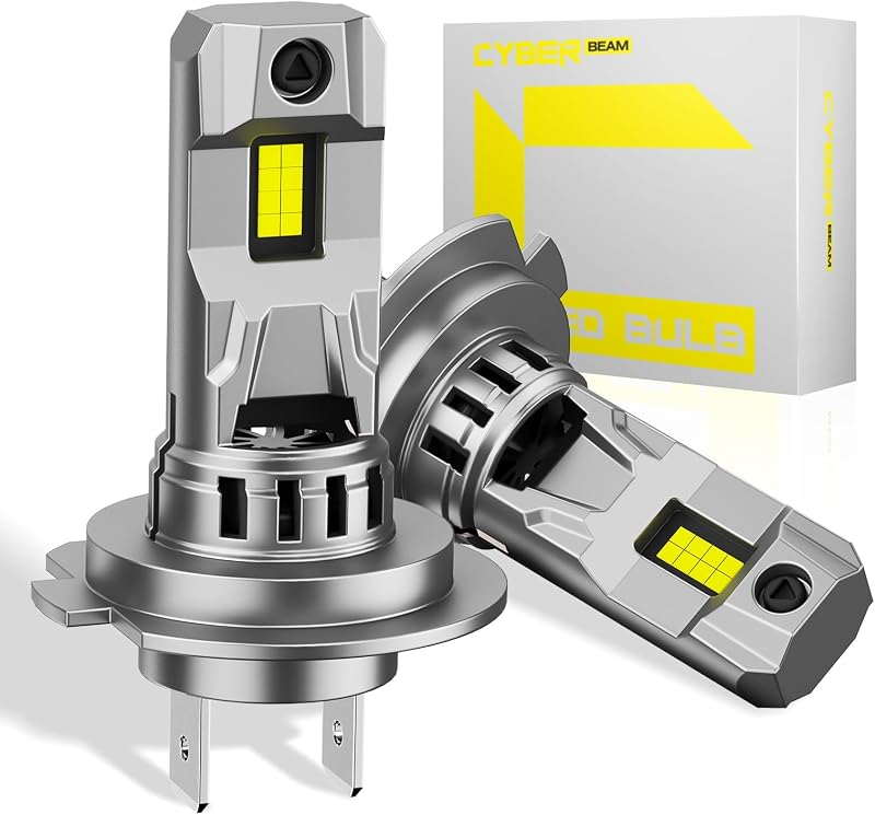 CYBERBEAM H7 LED Headlight Bulbs 90W 30000LM 6500K CANBUS Ready Pack of 2