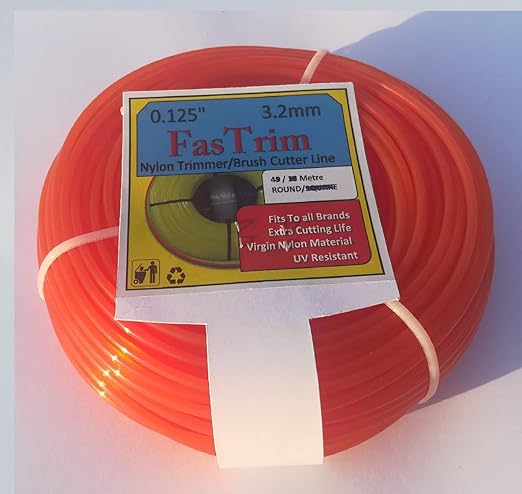 FasTrim 3.2mm(0.14 inch) 40 metre Round/Orange/Grass Cutter/Nylon Trimmer line