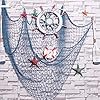 CHICIEVE Blue Fishing Net Decor Nautical Decorative Fish Net Beach Decorations for Home Kid's Room Party Birthday 61oxZkCuyAL