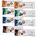 D's Naturals No Cow Bar Variety Sampler Pack, 8 Pack, Includes: 2 Raspberry Truffle, 2 Peanut Butter Chocolate Chip, 2 Mint Cocao Chip, 2 Blueberry Cobbler