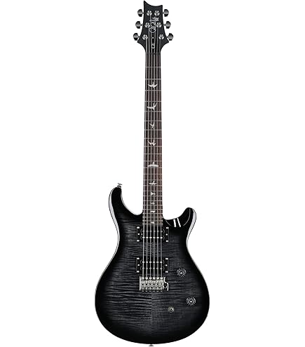 Amazon.com: PRS SE Custom 24 Quilt, Teal Black with Gigbag