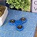 FidgetKool Fidget Toys Spinning & Spinner Top Relieves Your Adhd/Anxiety & Boredom Gifts Blue & Black Novelty