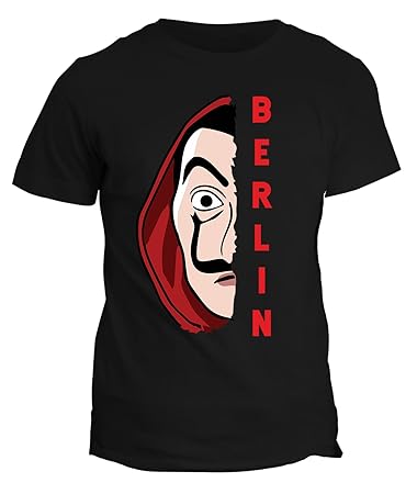 Fashwork Tshirt La Casa Di Carta Berlin La Casa De Papel Serie Tv In Cotone