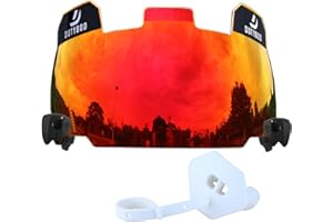 DUTYBOD Football Visor Football Shield, Clear Football Visors for Helmet Scratch-Resistant, Fits Adult & Youth Football Helmets