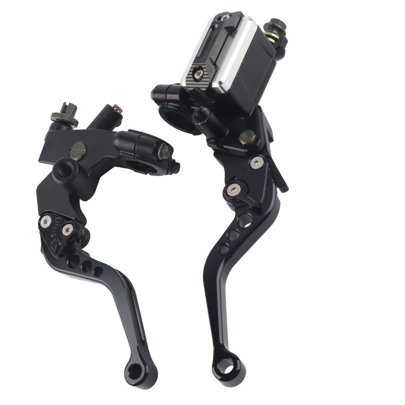 DEWIN Motorcycle Cylinder Levers, 7/8"(22mm) Universal Motorcycle Brake, Clutch Master Cylinder Reservoir Levers, 1 Pair