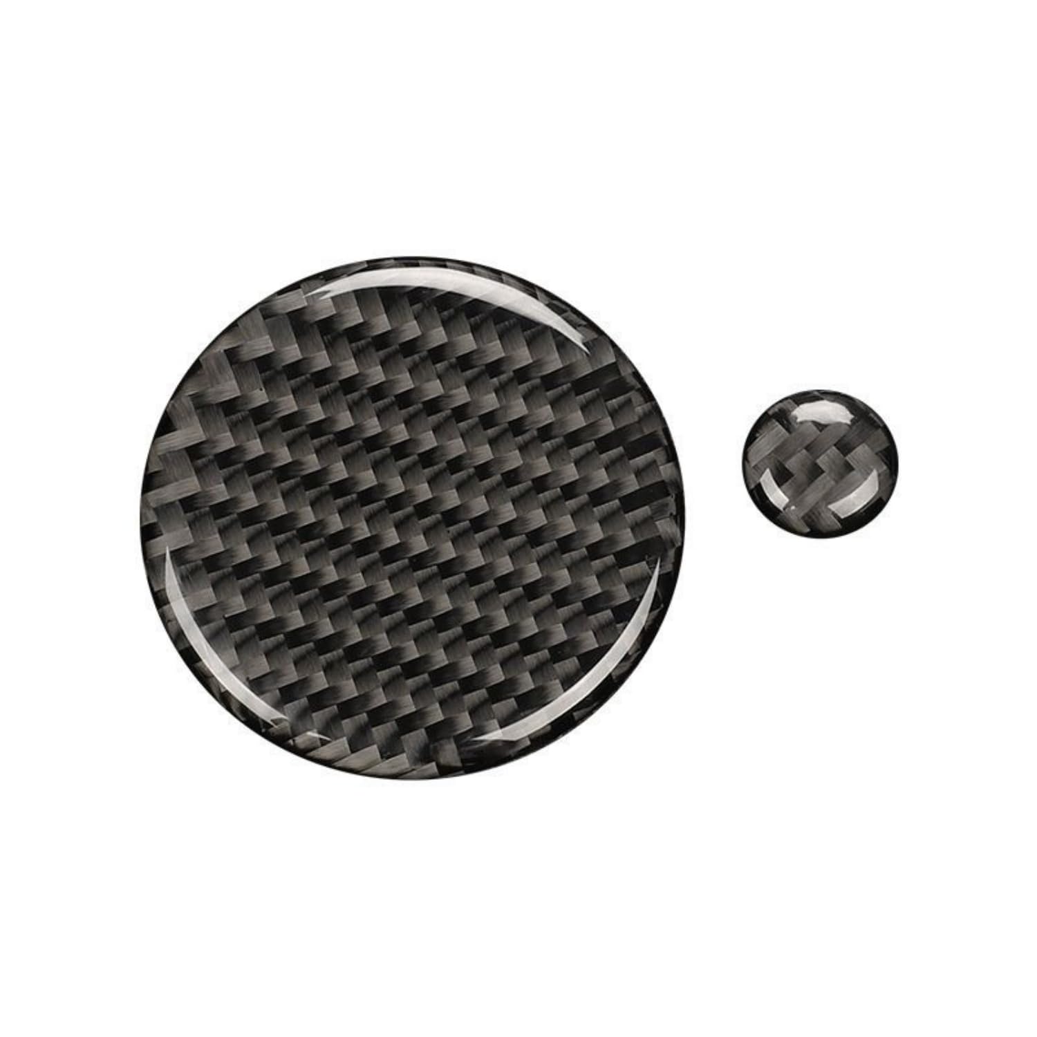Photo 1 of NIUHURU Control Multimedia Knob Cover Sporty Carbon Fiber Decals Compatible with Mazda 3, 6, CX-30, CX-50, 2020-2024 Interior Decoration Accessories (Black, New Version knob)