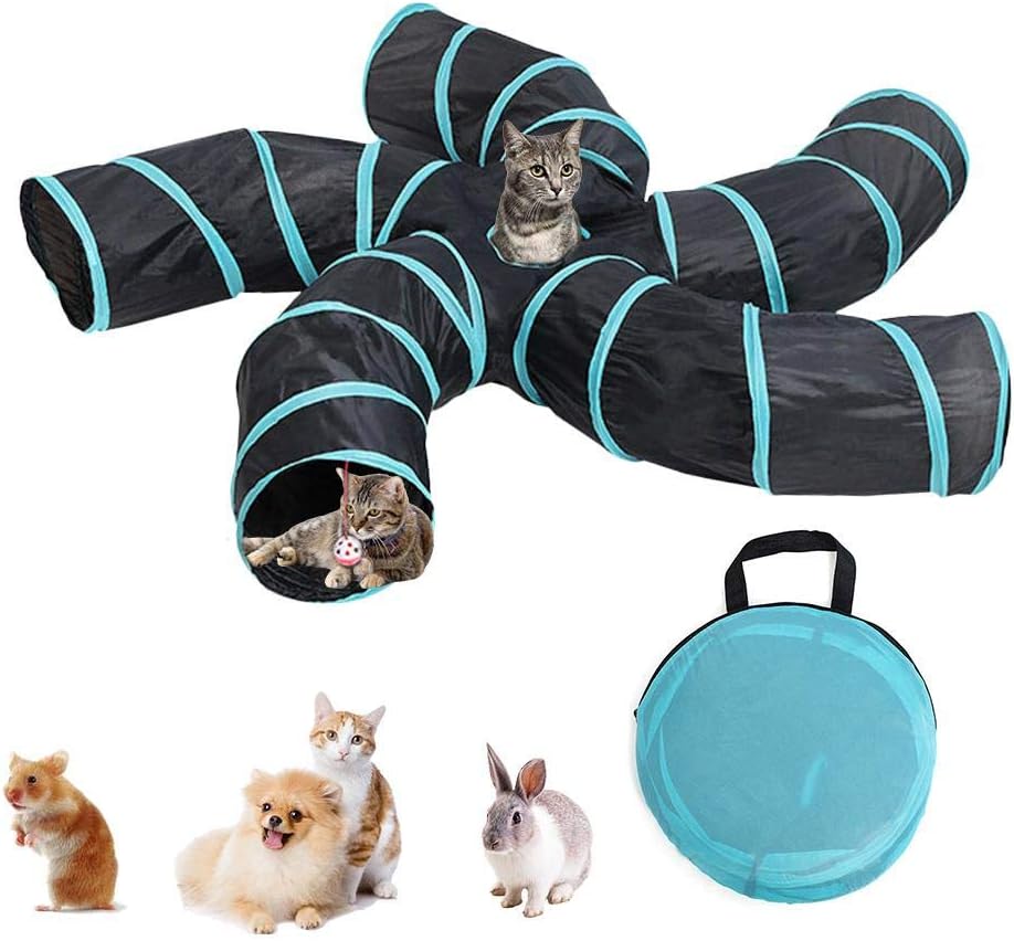 Tube De Tunnel De Chat Tun Tunnel Pour Animaux De Compagnie Pliable À 5