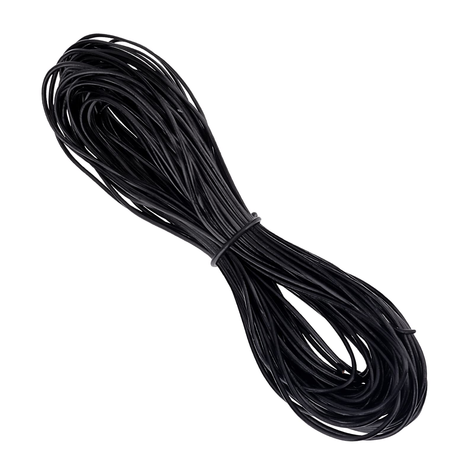 PH PandaHall 10m Cowhide Leather Cord, 1mm Black Leather Thonging Cord Thin Leathers String Leathers Laces for DIY Craft Bracelet Necklace Jewellery Making Shoe Lace Hanging Ornaments