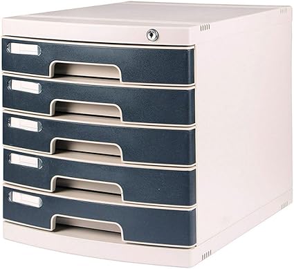 Xin File Cabinet File Cabinets 5 Layers Lockable Desktop Plastic Drawer Data Office Storage Box Document Filing Cabinet Folders Amazon Co Uk Office Products