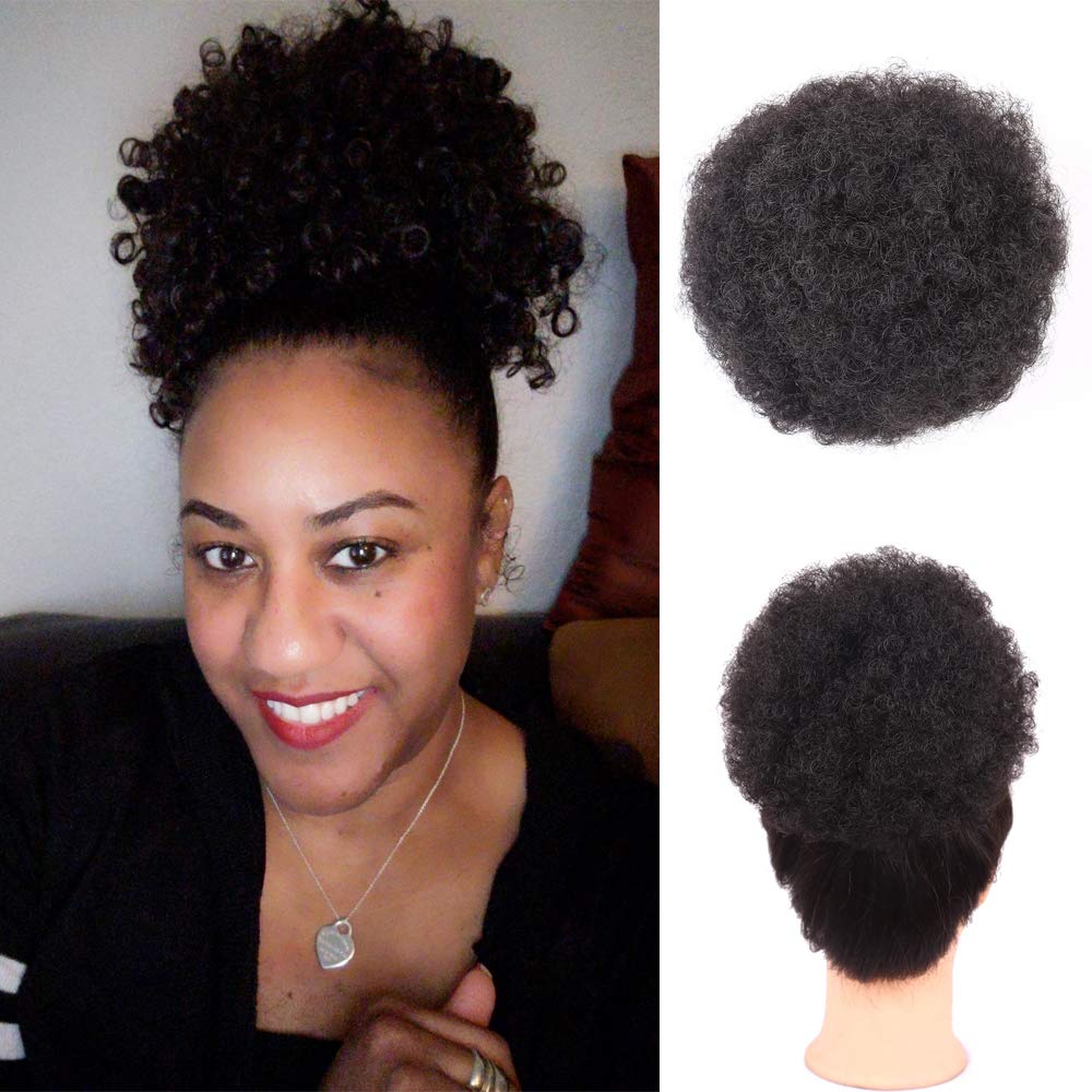 Amazon Com Shinon Drawstring Ponytail Afro Puffs Synthetic Hair